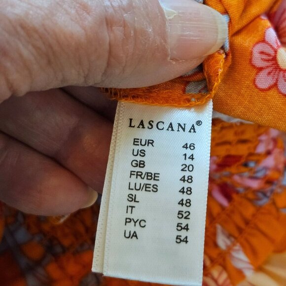 Lascana Floral Print Pants Size 14  Relaxed Soft Boho Pants, Elastic Waist Cuffs - Picture 7 of 11